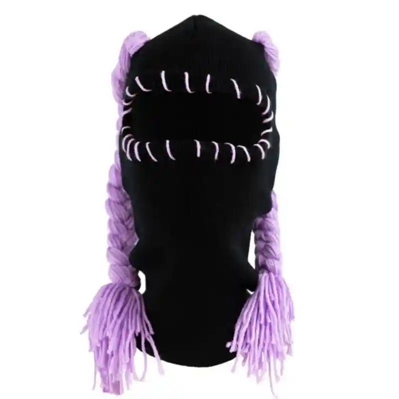 Warm Knitted Beanies Decorative Balaclava Full Face Masks
