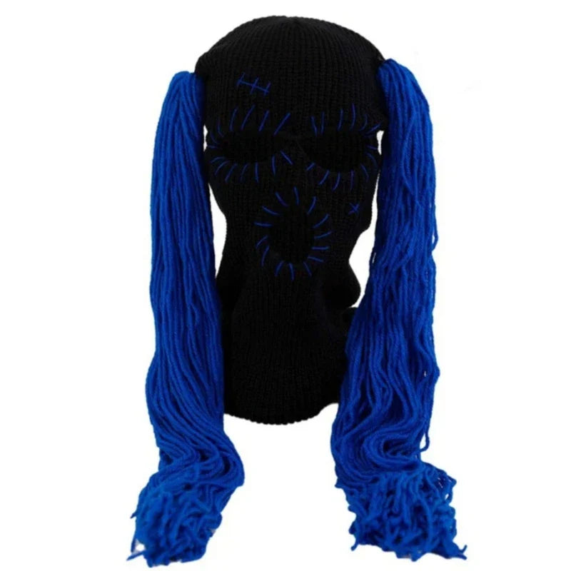 Warm Knitted Beanies Decorative Balaclava Full Face Masks