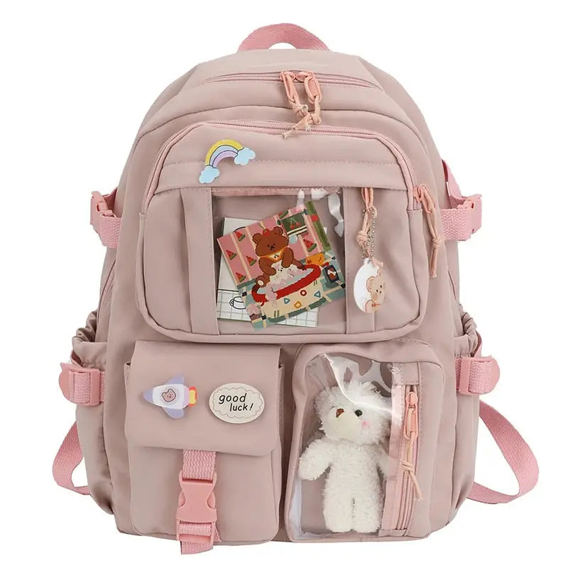 Waterproof Cute Teddy Bear School Backpack for Laptop