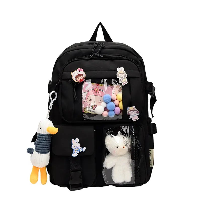 Waterproof Cute Teddy Bear School Backpack for Laptop
