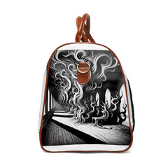 Waterproof Gothic Victorian Travel Bag in Black and White