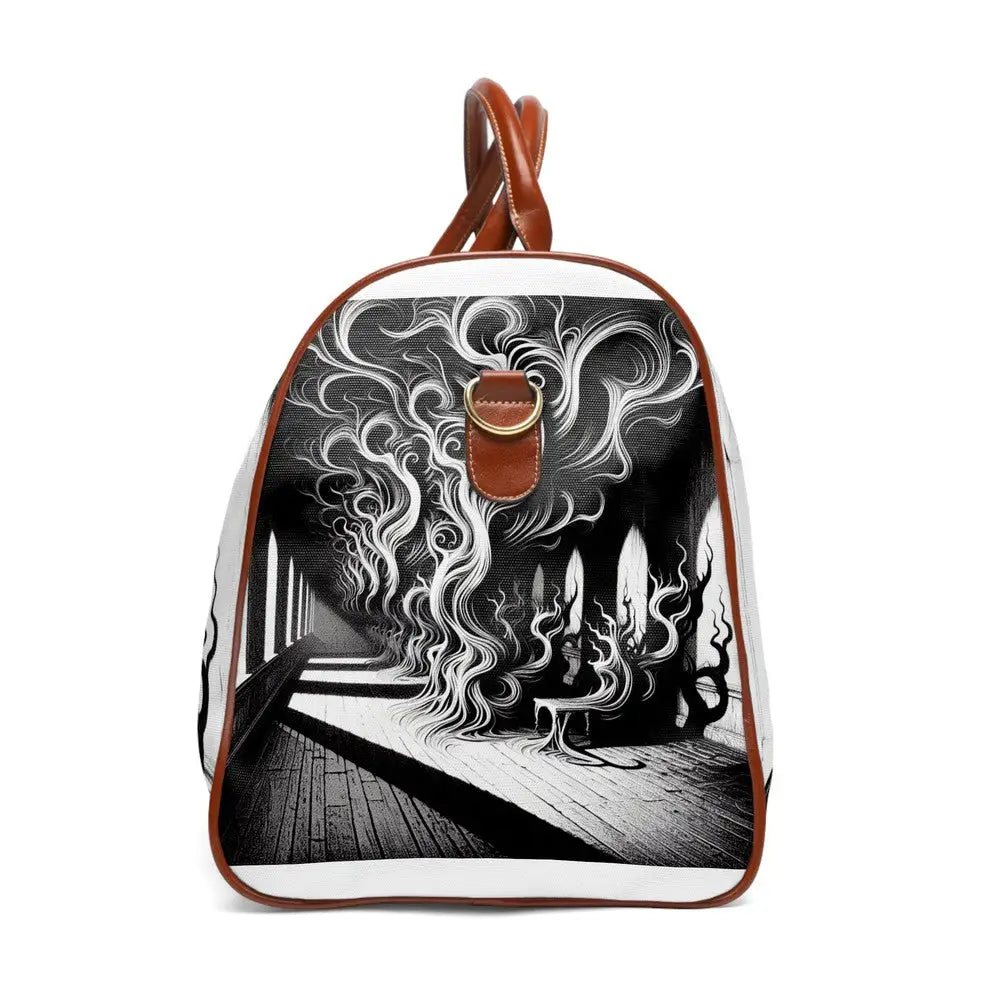 Waterproof Gothic Victorian Travel Bag in Black and White