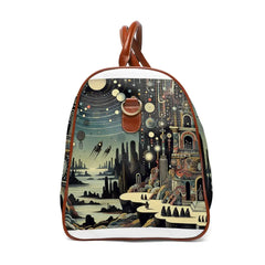 Waterproof Travel Bag with Gothic 19th Century Illustration