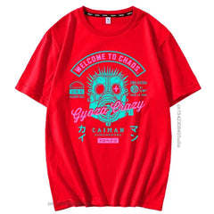 Welcome to Chaos Gyoza Crazy T-shirt - Red / XS - T-shirts