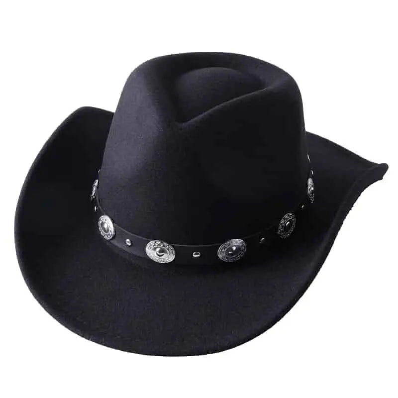 Western Cowboy Rolled Edge Hats