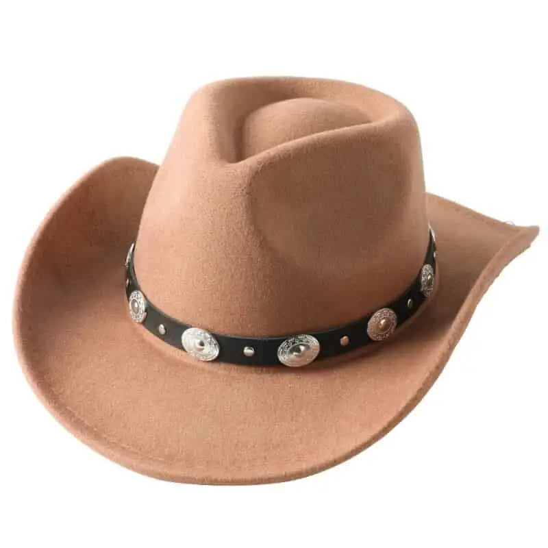 Western Cowboy Rolled Edge Hats