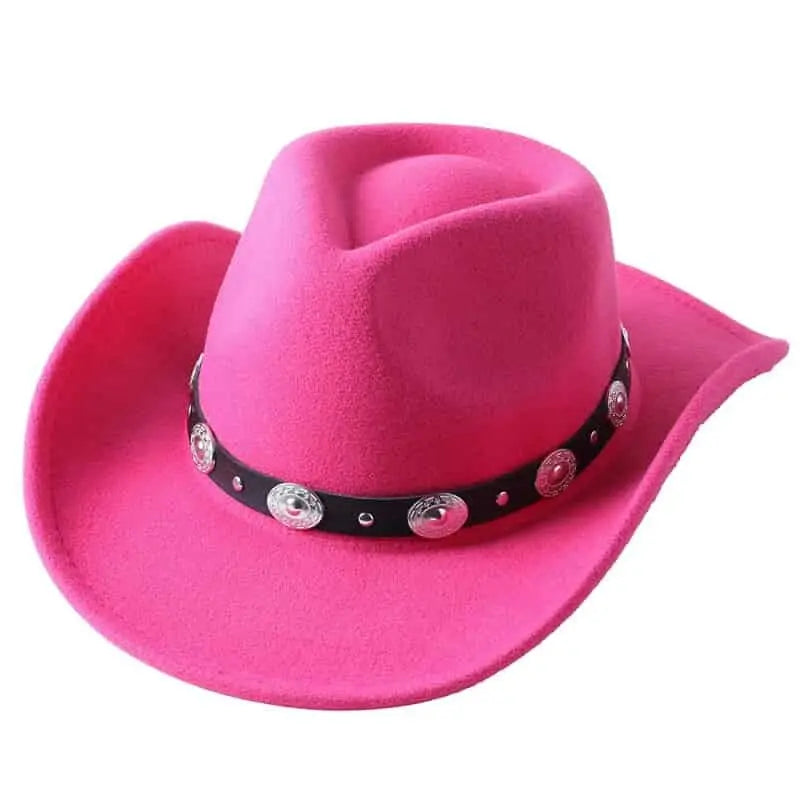 Western Cowboy Rolled Edge Hats