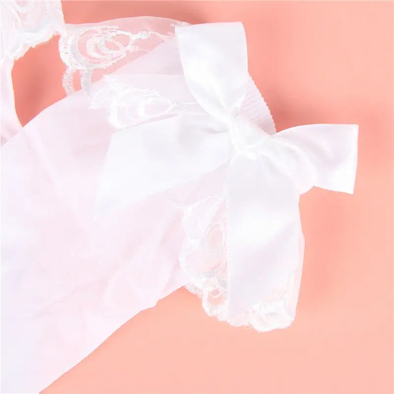 White Lace Ruffle Princess Ankle Socks