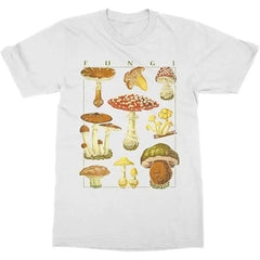 White Mushroom Short Sleeve T-shirt
