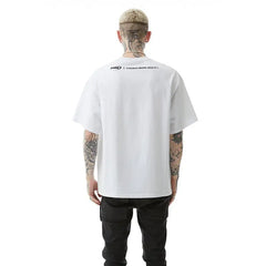 White Printed Short-Sleeved T-shirt - T-Shirt