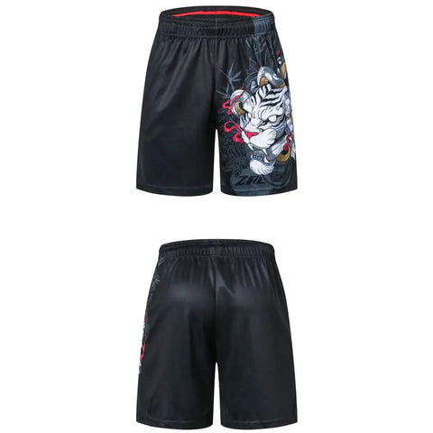 White Tiger And Crane Beach Shorts