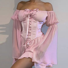 Wide Waistband with Chest Support Corset