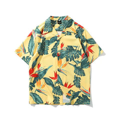 Wild Flowers Short Sleeve Shirt - Yellow / M - Shirts