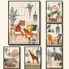 Wild Jungle Animal Posters and Prints