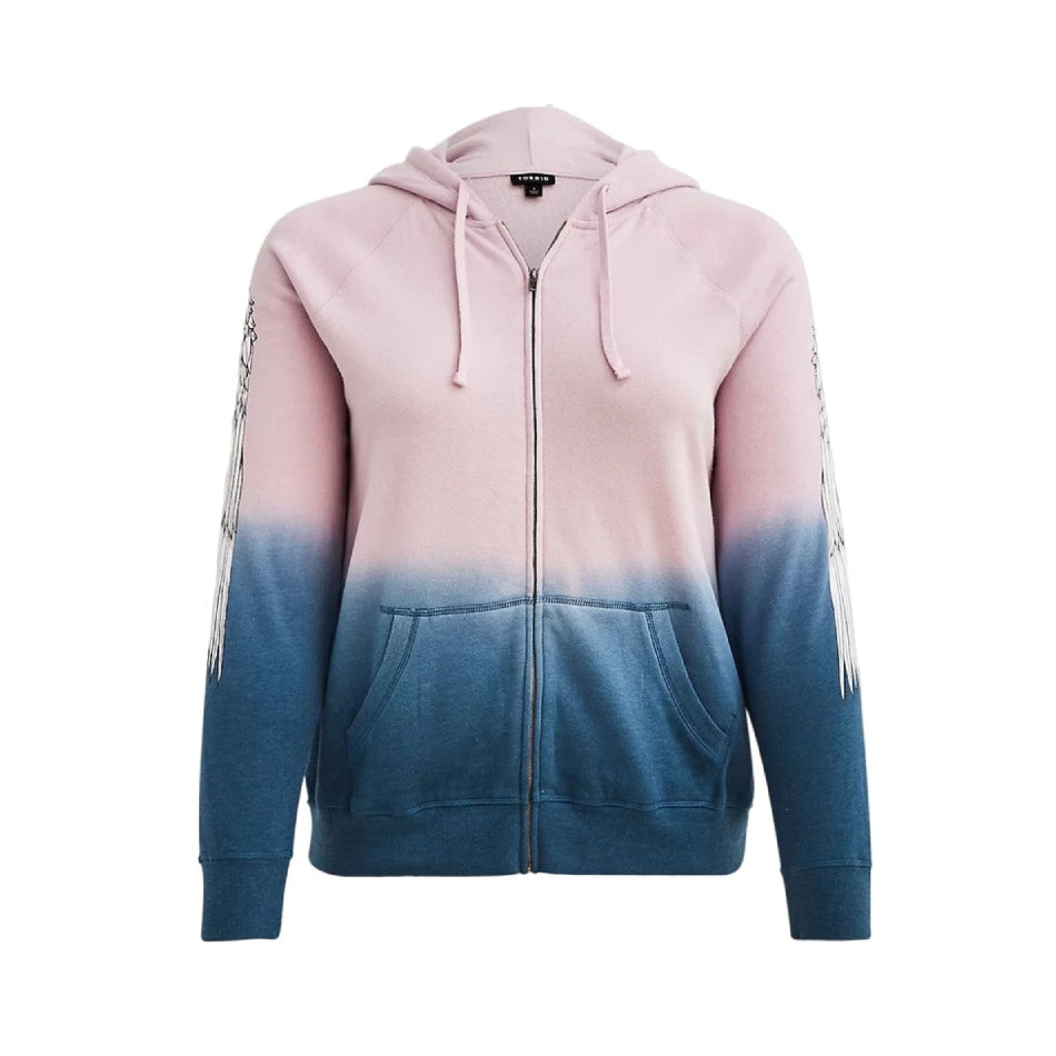 Wings Gradient Color Jacket Hooded - Pink-Blue / 2 - Hoodie