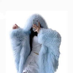 Winter Shaggy Fur Coat