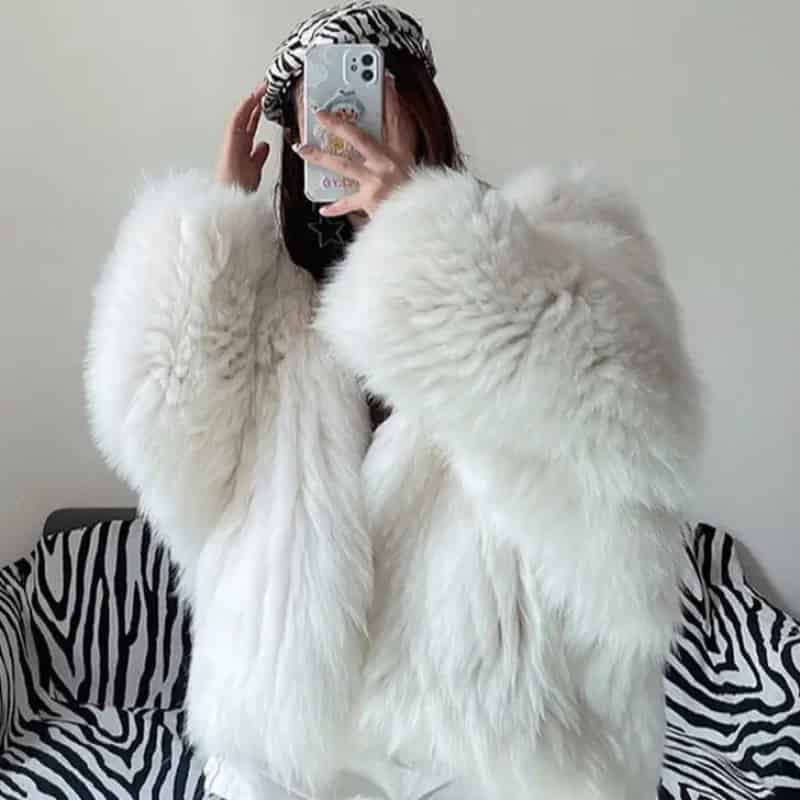 Winter Shaggy Fur Coat