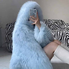 Winter Shaggy Fur Coat