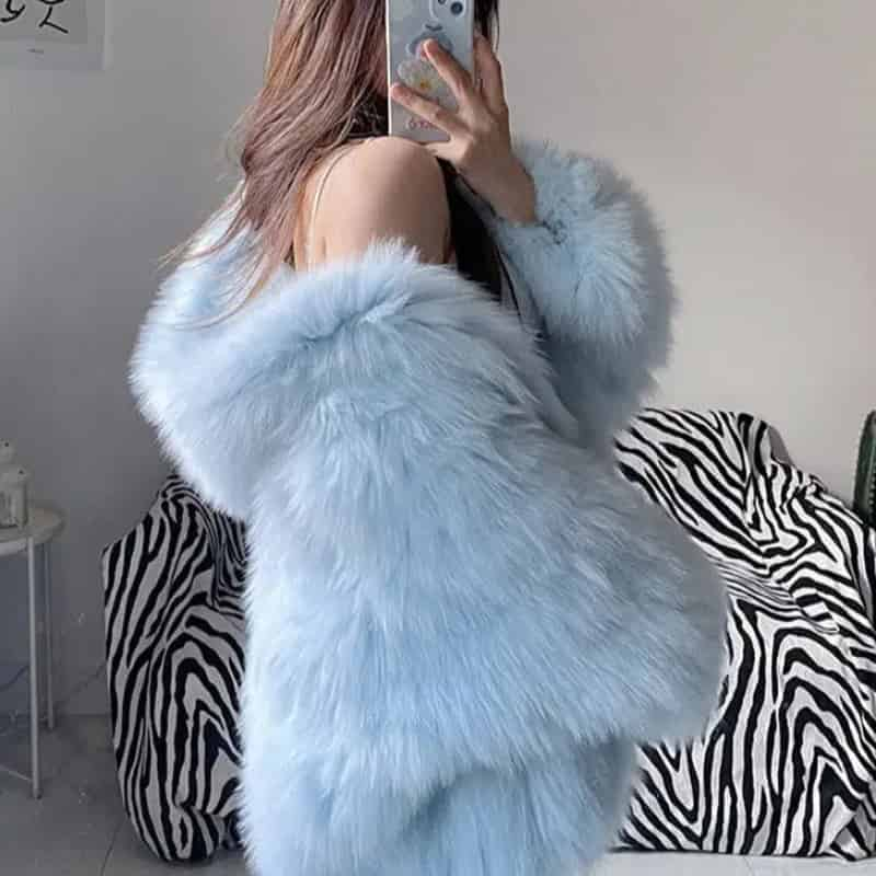 Winter Shaggy Fur Coat