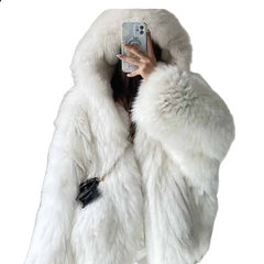 Winter Shaggy Fur Coat