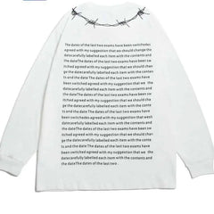 Wire Graphic Oversized Sweatshirt - SWEATSHIRT