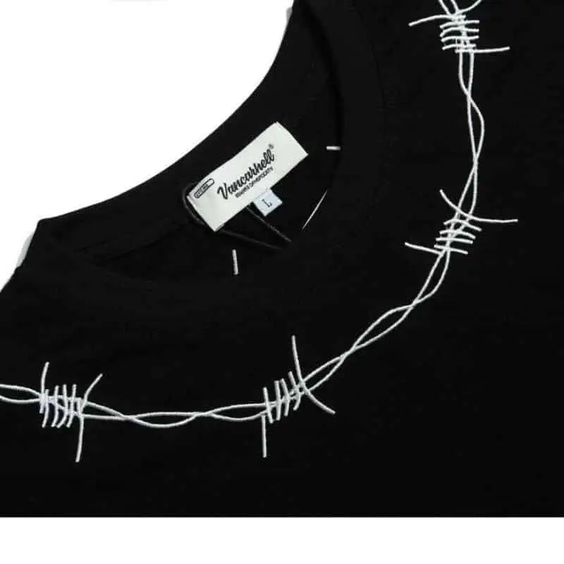 Wire Graphic Oversized Sweatshirt - SWEATSHIRT