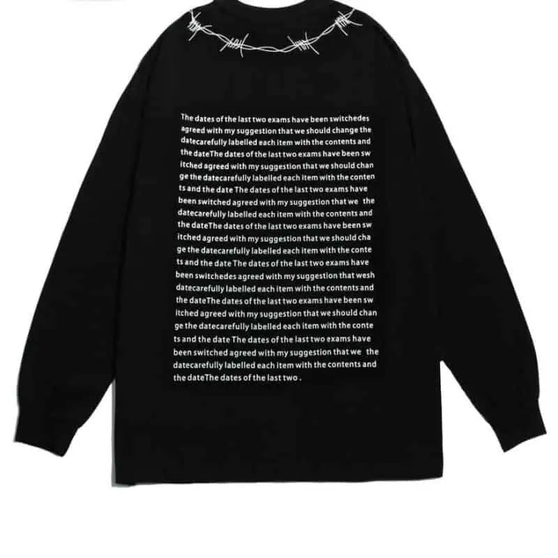 Wire Graphic Oversized Sweatshirt - SWEATSHIRT