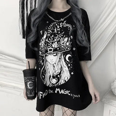 Witch Gothic T-Shirt Find the Magic Design