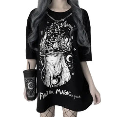 Witch Gothic T-Shirt Find the Magic Design