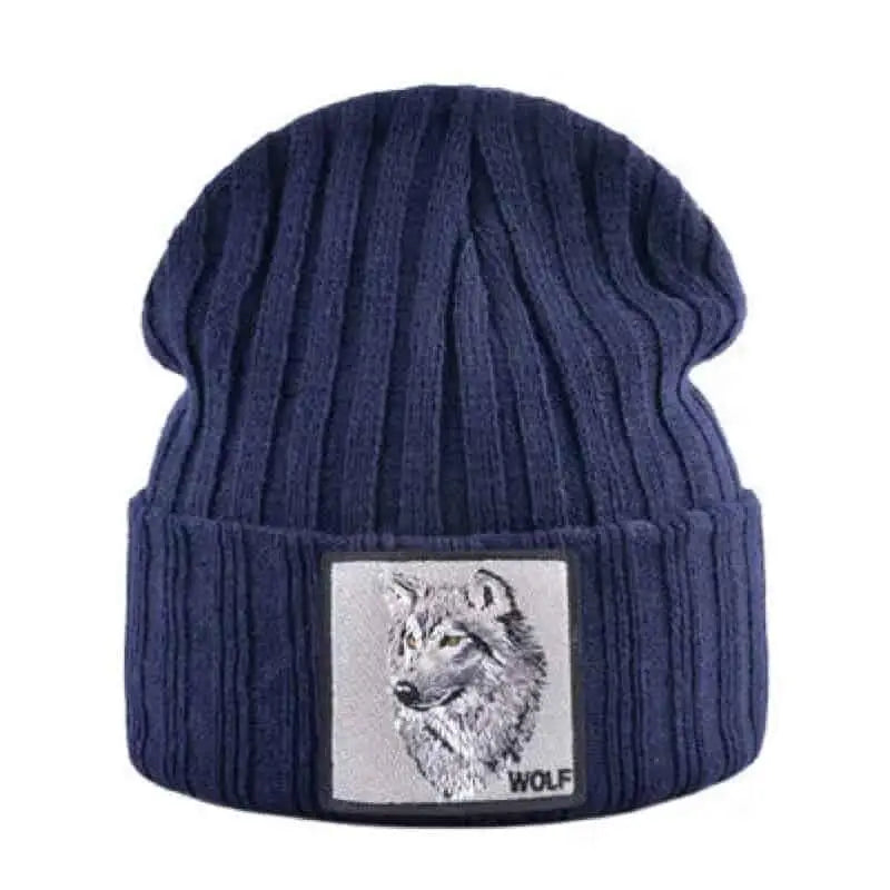 Wolf Soft Knitted Beanie