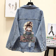 Women Fashion Streetwear Denim Jacket