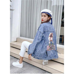 Women Fashion Streetwear Denim Jacket