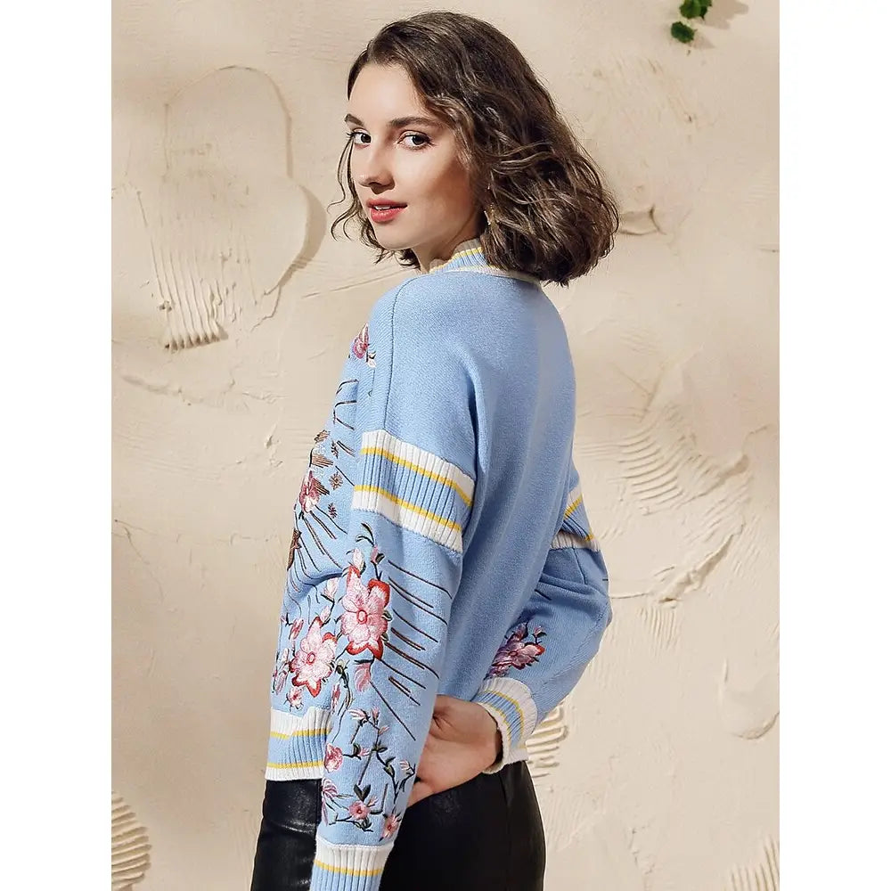 Womens Love Knitted Sweater Warm Stretchable Knit