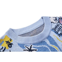 Wool Oversized Japanese Anime Graphic Sweater