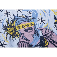 Wool Oversized Japanese Anime Graphic Sweater
