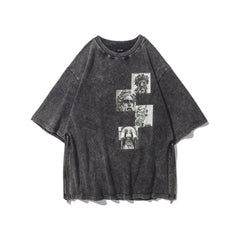 Worn Print Statues T-Shirt