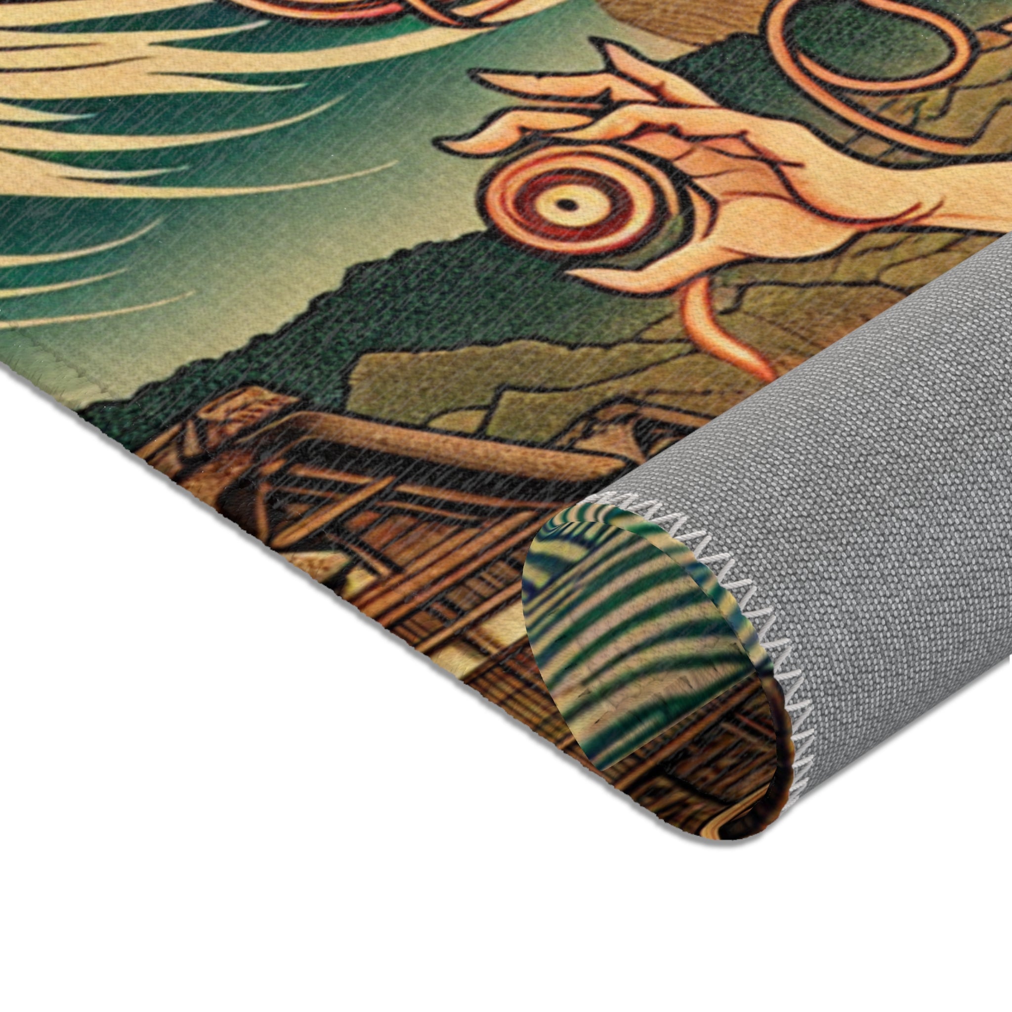 Woven Yokai Dragon Rug Evoke Japans Edo Style