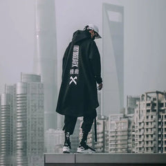 ’X-CLOAK’ LONG HOODIE