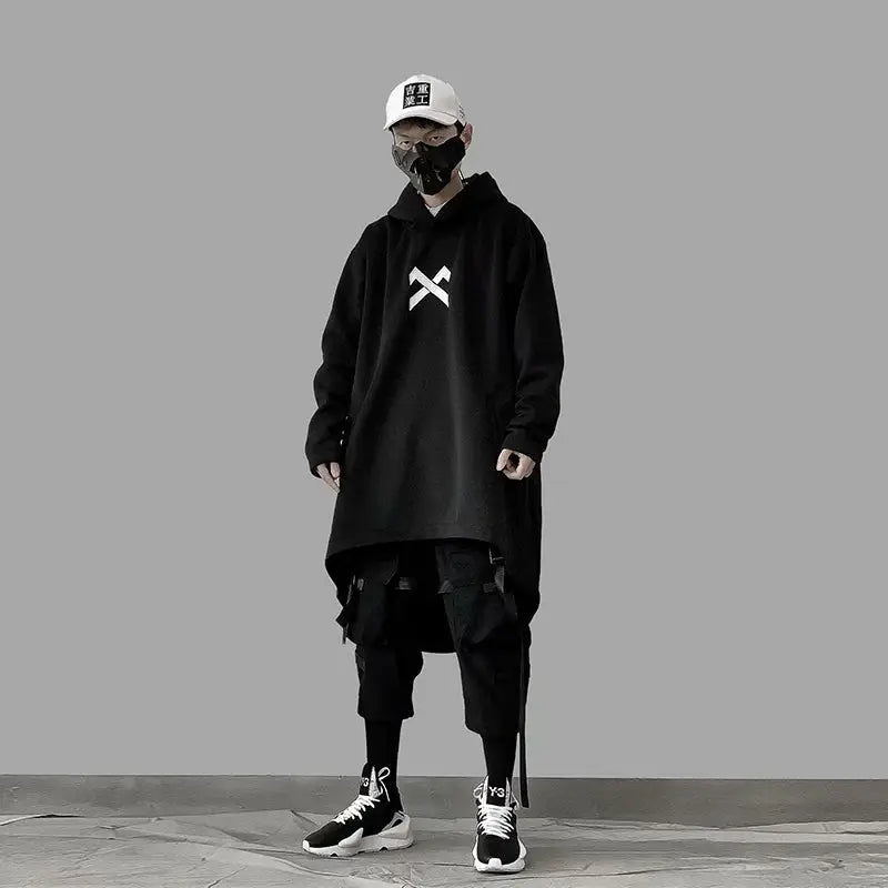 ’X-CLOAK’ LONG HOODIE