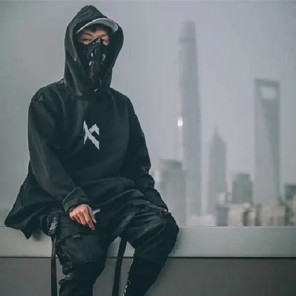 ’X-CLOAK’ LONG HOODIE