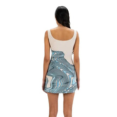 Y2k Graphic Body-con Sleeveless Dress