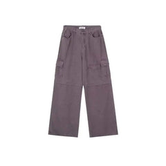 Y2K High Waist Cargo Wide Leg Jeans