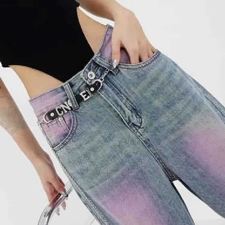 Y2K High Waist Wide Leg Jeans