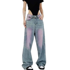 Y2K High Waist Wide Leg Jeans