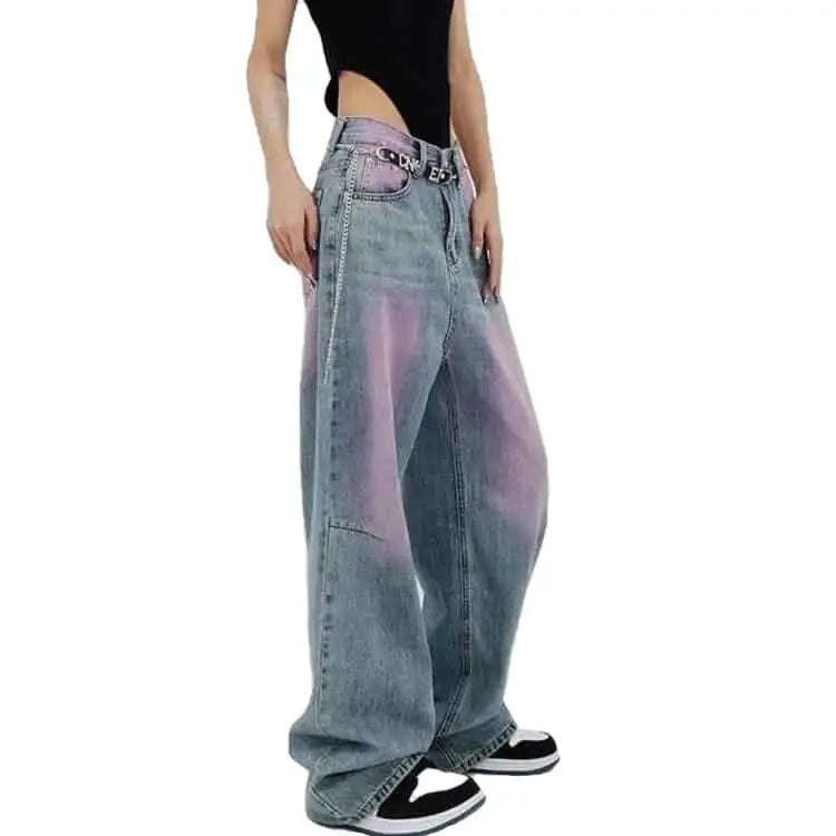 Y2K High Waist Wide Leg Jeans