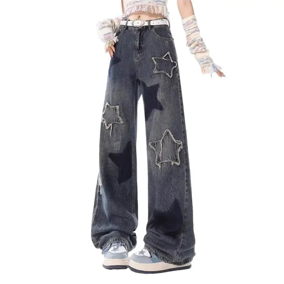 Y2K Loose Wide Leg Denim Jeans