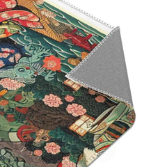 Yokai Area Rug featuring Iconic Cultural Japanese Design