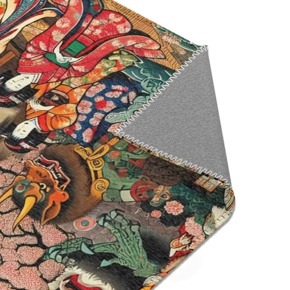 Yokai Area Rug featuring Iconic Cultural Japanese Design
