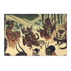Yokai Area Rug in Traditional Japanese Art Style 36’’ × 24’’