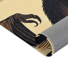 Yokai Area Rug in Traditional Japanese Art Style